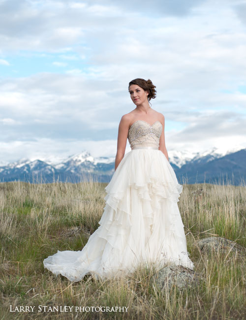 Bride in Paradise Valley, Montana-Larry Stanlly_01